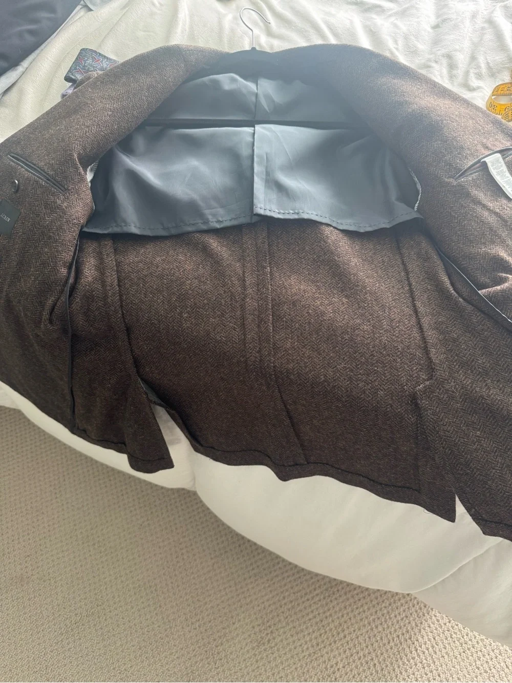 J Crew Men's Brown Tweed Blazer Ludlow - Classic Tailored Style